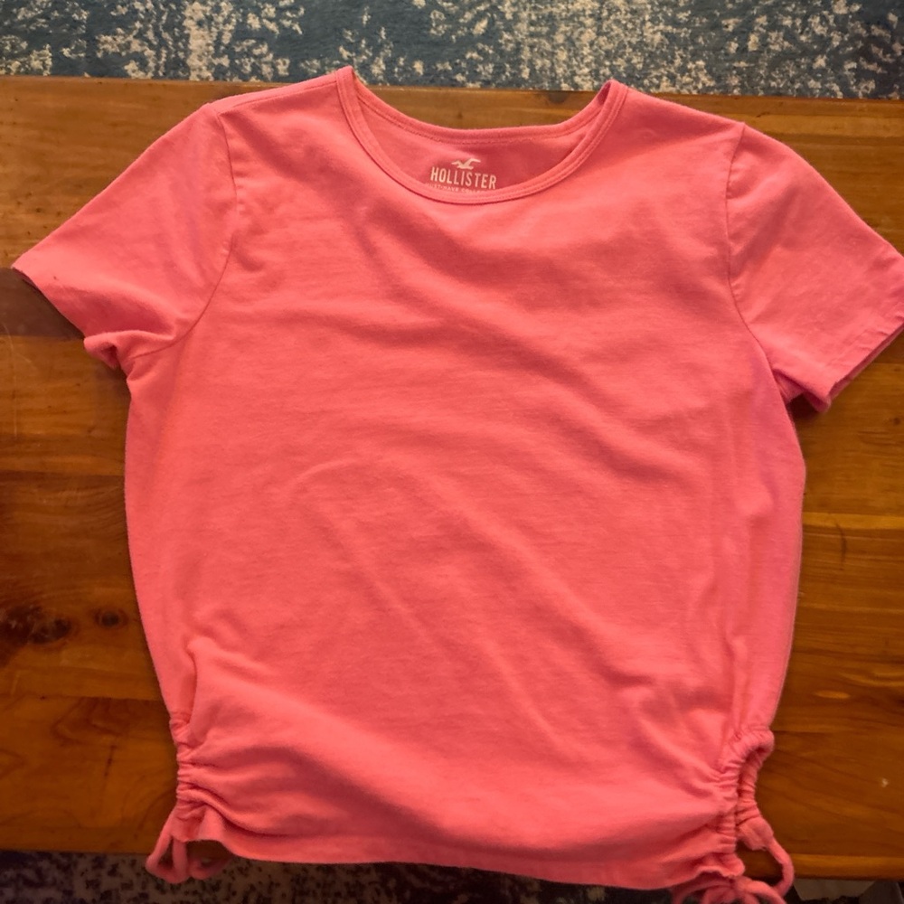 Pink top with ties on side